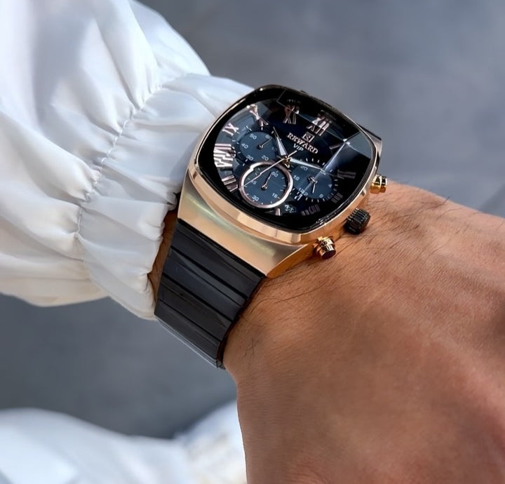 Premium Reward Watch for Men – Black & Gold