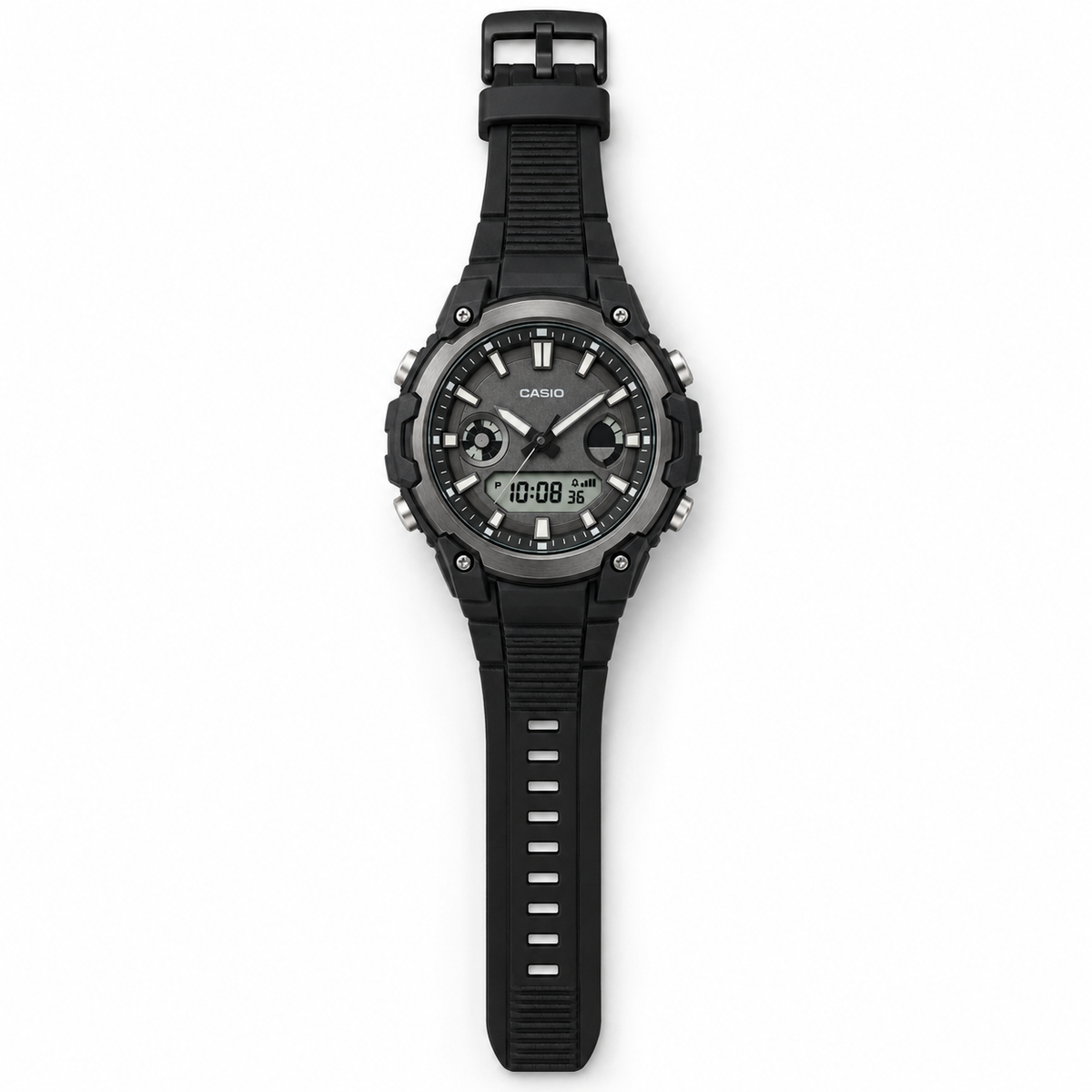 Casio Analog Digital Black watch — front view