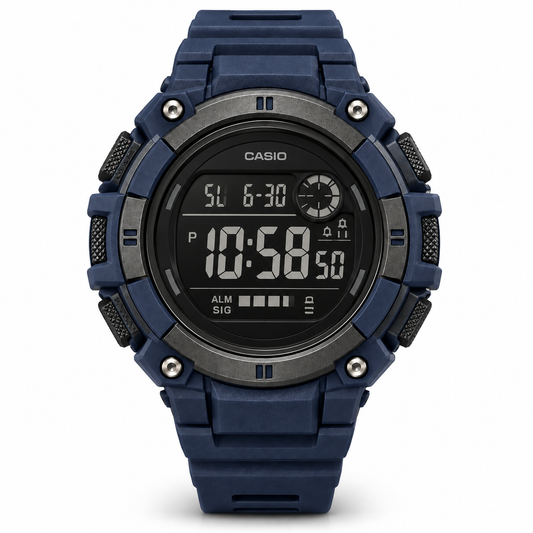 Casio Sport Digital Navy — front view