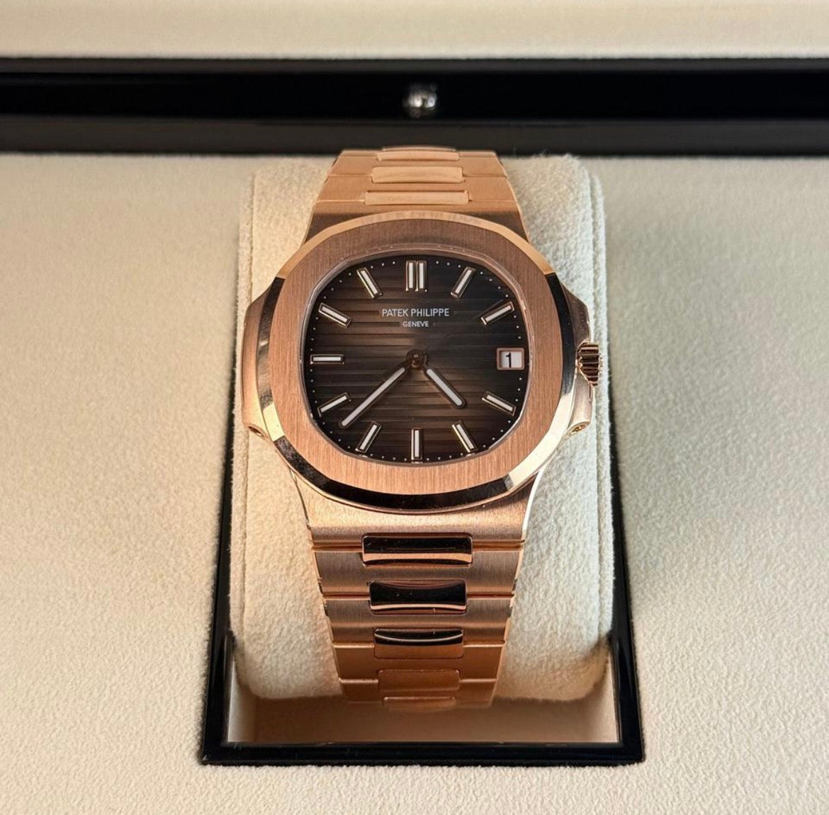 Luxury Rose Gold Automatic Watch – Premium Nautilus Style Men’s Watch