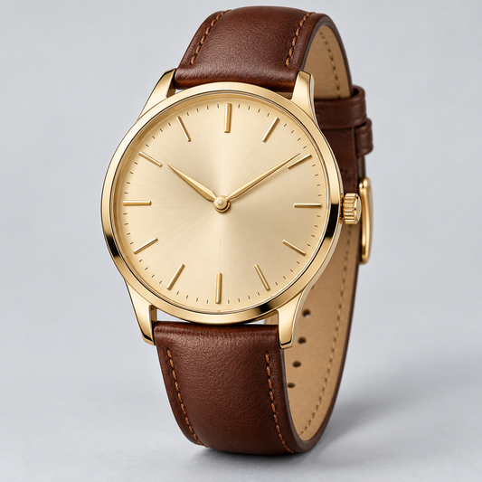 BlueMart Golden Hour Watch — AI-generated illustrative design