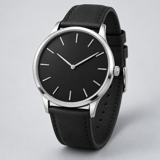 BlueMart Midnight Classic Watch — AI-generated illustrative design