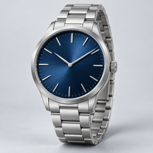 BlueMart Ocean Blue Watch — AI-generated illustrative design