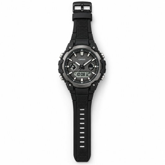 Casio Analog Digital Black watch — front view