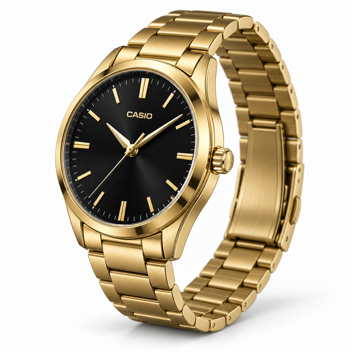 Casio Variant — Analog Gold Black — side view