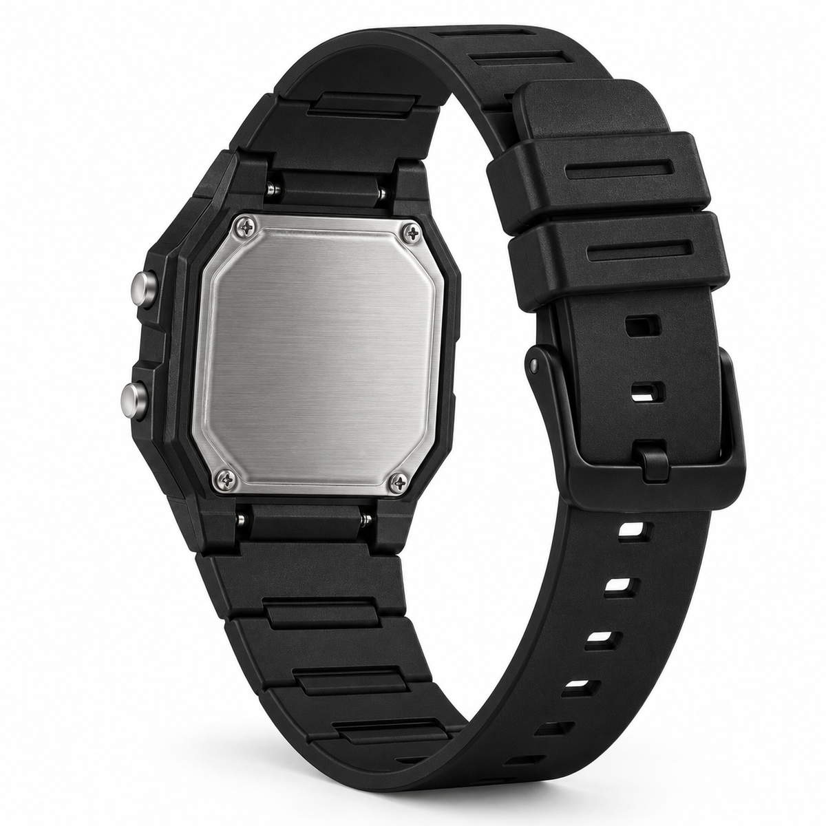 Casio Classic Digital Black — rear view