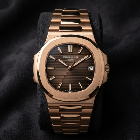Luxury Rose Gold Automatic Watch – Premium Nautilus Style Men’s Watch
