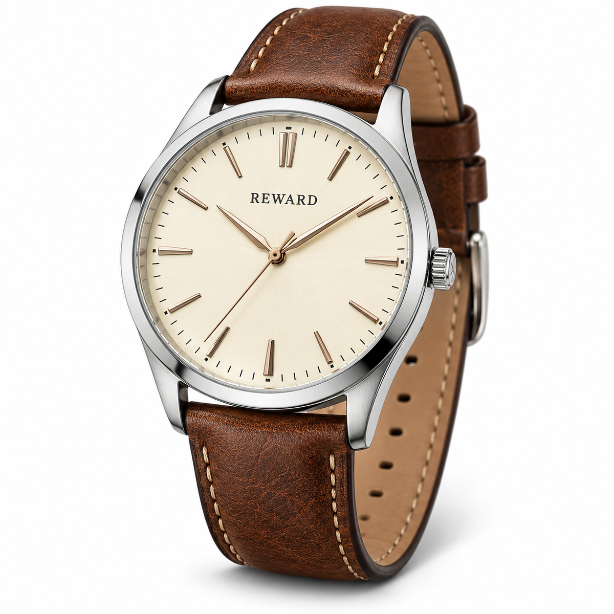 Reward Brown Leather Classic watch design